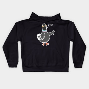 Coo / Boo Pigeon (White) Kids Hoodie